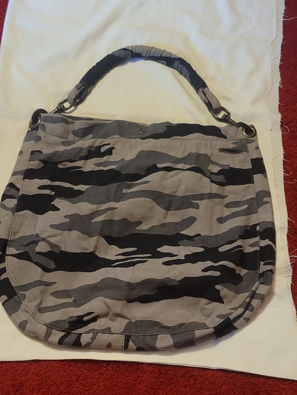 camouflage hobo bag